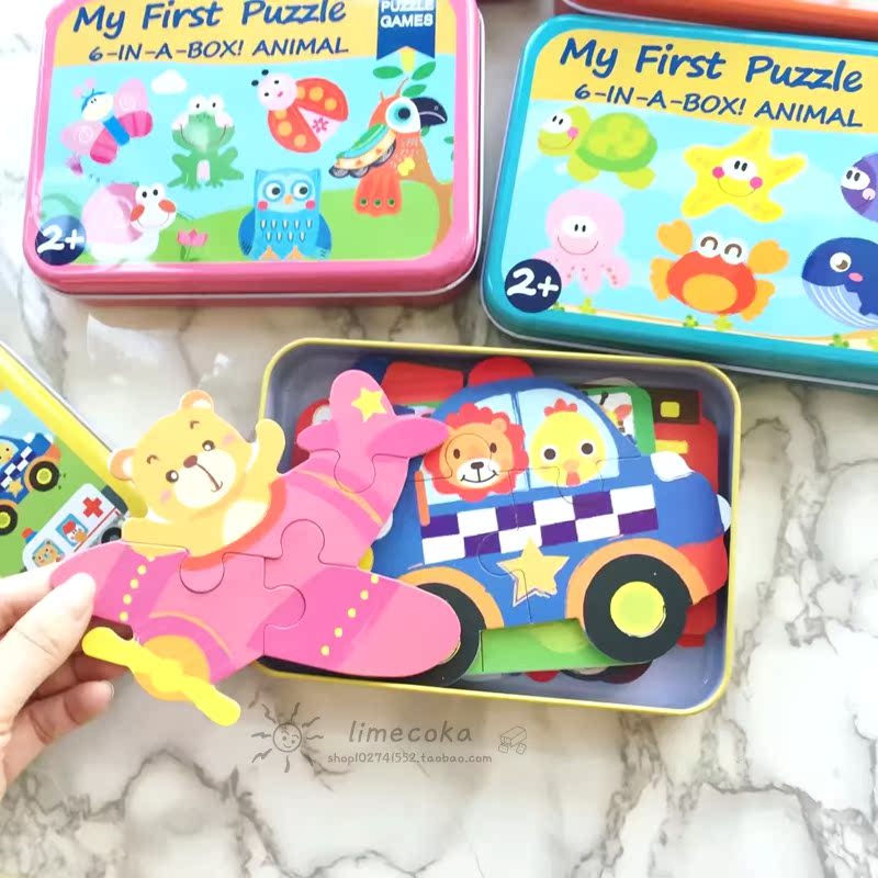 木制大块拼图动物交通不规则六合一拼图儿童益智早教玩具|msdalam kategori Toy/bayi/teka-teki/blok bangunan/model, mainan lain - dari Buy2taobao.com untuk memberikan perkhidmatan ejen Taobao profesional membeli