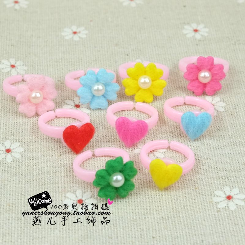 儿童可爱戒指 女童花朵小孩玩具戒指指环 毛绒萌物独家公主饰品|msdalam kategori Aksesori/Barang Kemas Fesyen, Ring/Ring - dari Buy2taobao.com untuk memberikan perkhidmatan ejen Taobao profesional membeli