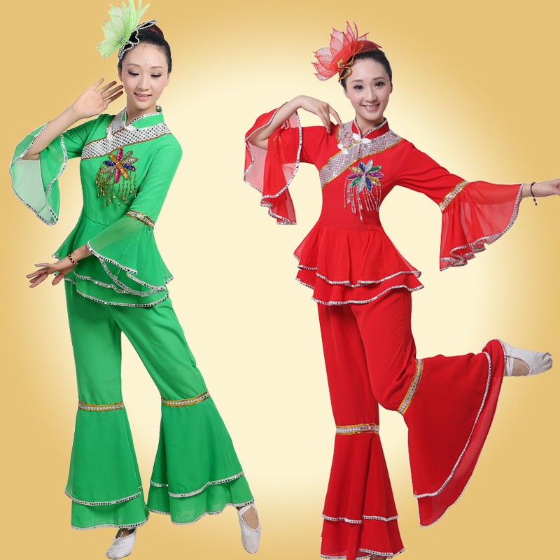 Younger service 2018 new pattern adult suit Middle and old age dance costume Waist drum team Drums square dance clothingin the Sports/Yoga/Fitness/Fans supplies , Dance/Aerobics/Gymnastics , Yangge , Younger service category - from Buy2taobao.com to provide professional Taobao agent buy service