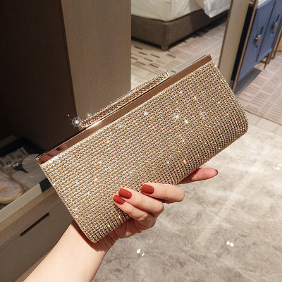 2019新款满钻包包镶钻手拿包晚宴包婚宴包聚会包包喜婆婆手包女包