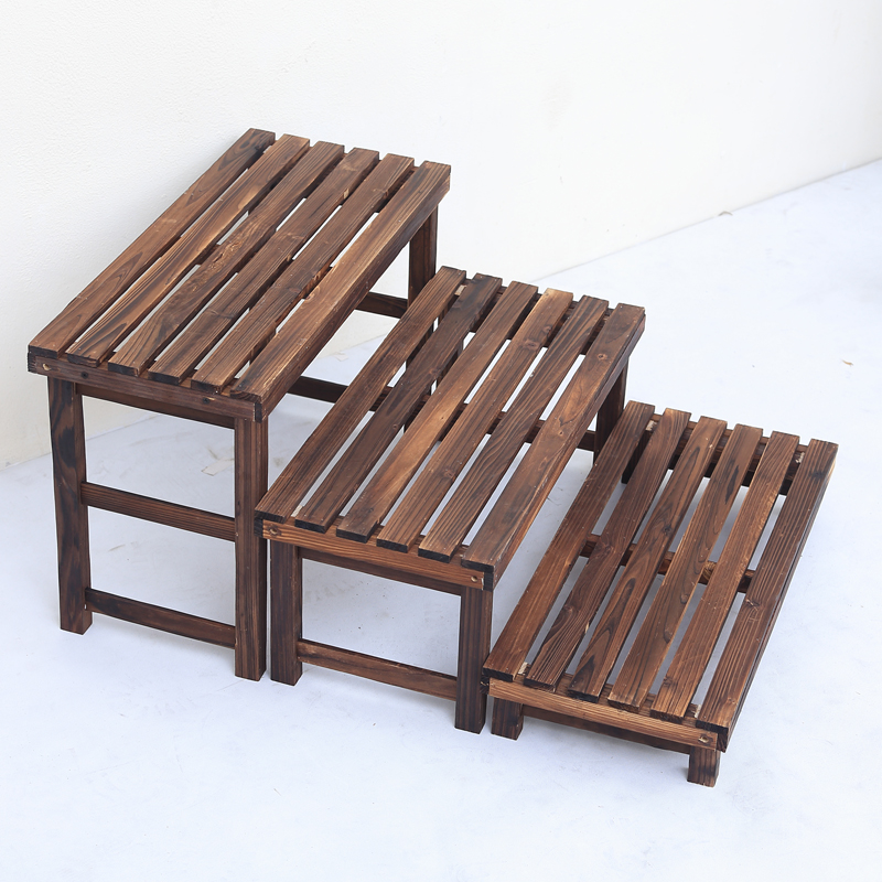 outdoors balcony Anticorrosive wood multi-storey solid wood Showy Windows and tables Ladder shape Carbonize woodiness Succulent Flowerpot holderin the Flower delivery/Flowers simulation/Plants gardening , Vase/Flower/Flowerpot/Flower (New) , Flower category - from Buy2taobao.com to provide professional Taobao agent buy service