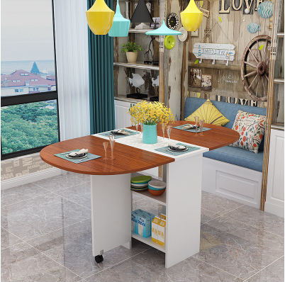 simple and easy Folding table Small apartment multi-function fold Telescoping round table rectangle 4-6 Having dinner Table householdin the Residential furniture , Tables , Folding table category - from Buy2taobao.com to provide professional Taobao agent buy service