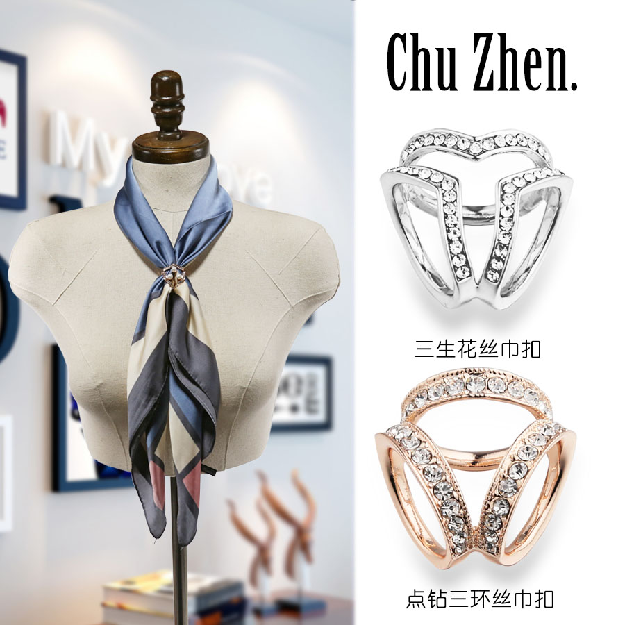 Simplicity Versatile Pearl Silk scarf Ouch scarf high-grade Shawl buckle Dual use Air China Japan and South Korea Brooch Accessoriesin the Accessories/Fashion Jewelry, Brooch category - from Buy2taobao.com to provide professional Taobao agent buy service