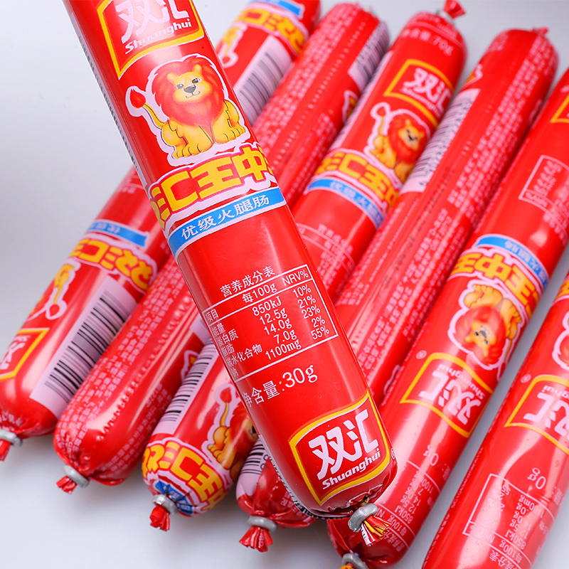 Shuanghui King of Kings Ham sausage 30 gram Ham sausage Fast food Instant noodles Partner snacks 30g/ branchin the Agri rice/Dried foods/Condiment , Dried foods/Meat Dry , Smoked December/Sausage/Ham products , Package instant Sausages category - from Buy2taobao.com to provide professional Taobao agent buy service