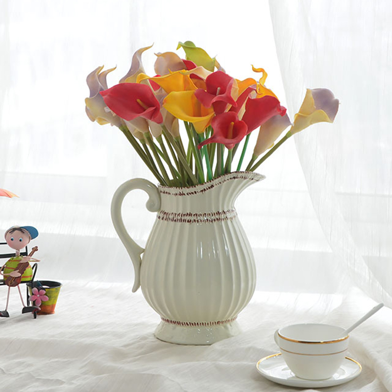 Plastic PU Artificial Flower Calla Lily Artificial flower Silk flower a living room Decoration Wedding celebration flower arrangement Home Flower art table Decorative flowersin the Home accessories , Vase/Flower/Artificial flowers/Imitation jewelry , Artificial flowers/Artificial flower category - from Buy2taobao.com to provide professional Taobao agent buy service