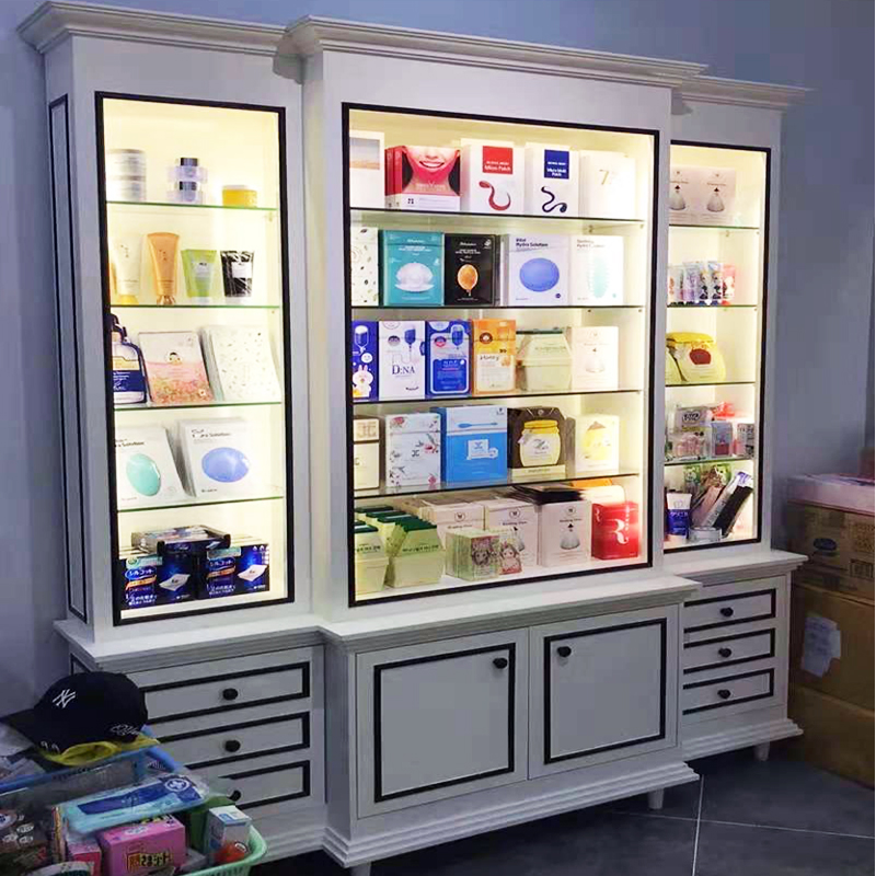 新款化妆品展示柜香水柜台饰品柜指甲油货架美容院货柜护肤品展柜在类目 商业/办公家具, 货架/展柜, 化妆品展柜中 - 来自Buy2taobao.com提供专业的淘宝代购服务