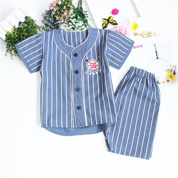 【两套包邮】19新夏款 男儿童 纯棉双层纱布 短袖睡衣 家居服套装|msdalam kategori Kanak-kanak/Bayi/Keluarga dipasang, pakaian kanak-kanak di rumah, puncak tracksuit - dari Buy2taobao.com untuk memberikan perkhidmatan ejen Taobao profesional membeli