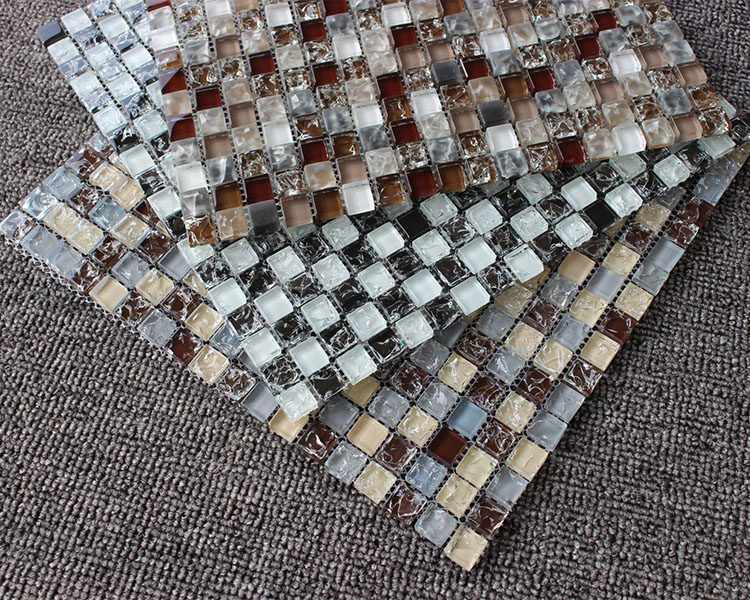 欧式混色8毫米水晶玻璃马赛克电视墙背景墙贴吧台客厅厨卫腰线砖|ruв категории награду материалов, керамическая плитка, мозаика - от Buy2taobao.com для оказания профессиональной услуги покупки агента Taobao