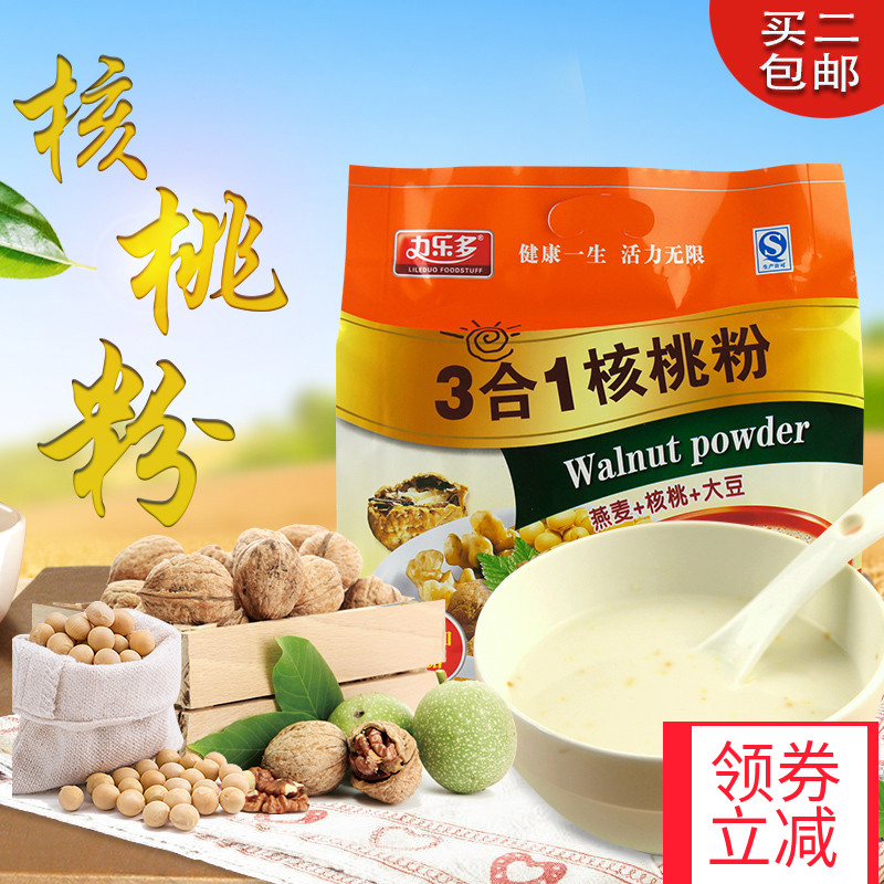 力樂多三合壹核桃粉核桃大豆燕麥3合1健康早餐即食沖調飲品無蔗糖在類目 咖啡/麥片/衝飲, 天然粉粉食品中 - 來自Buy2taobao.com提供專業的淘寶代購服務