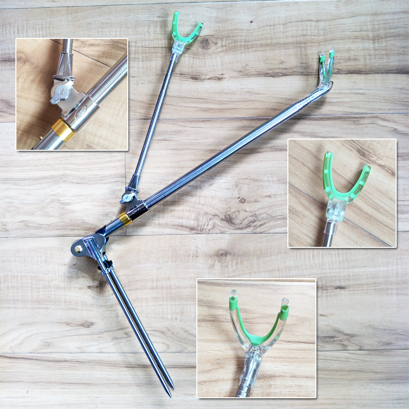 Eiko new pattern Stainless steel Dual use Fine tuning Bracket Pole package Luminous head Telescopic bracketin the Outdoor/Mountaineer/Camping/Travel Goods , Fishing equipment , Stand category - from Buy2taobao.com to provide professional Taobao agent buy service