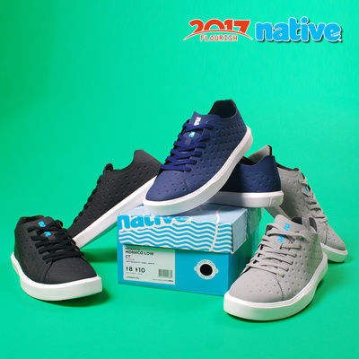 Native Shoes Monaco CT  防水涂层 轻便休闲鞋 男女时尚潮牌板鞋