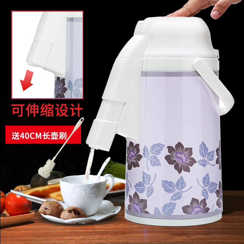 大容量气压式热水瓶 家用3升保温瓶玻璃内胆开水暖壶按压保温水壶在类目 餐饮具, 杯子/水杯/水壶, 热水瓶中 - 来自Buy2taobao.com提供专业的淘宝代购服务