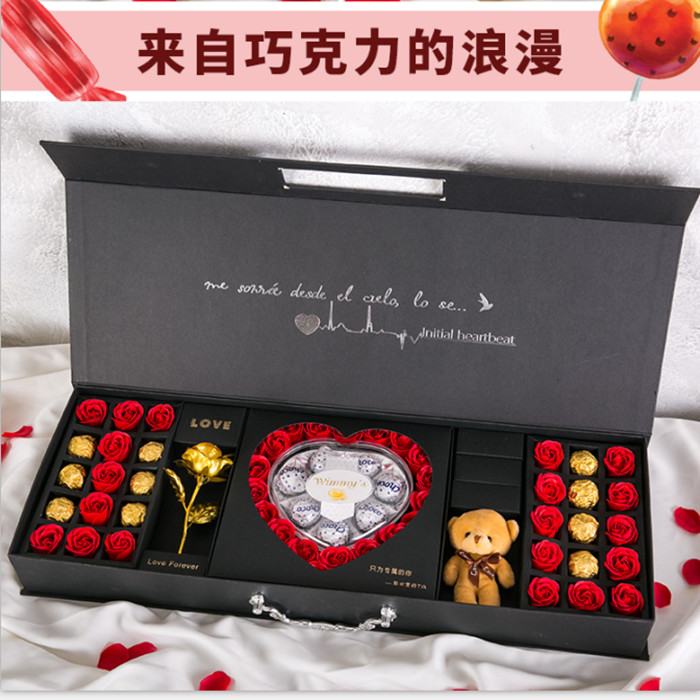 德芙巧克力礼盒装送女友生日创意心形巧克力糖果七夕情人节礼物|ruв категории закуски/орехи/специальность, шоколад, молочный шоколад - от Buy2taobao.com для оказания профессиональной услуги покупки агента Taobao