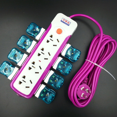 【天天特价】排插 抗压阻燃插座 电源插线板 多插孔三面插位插排