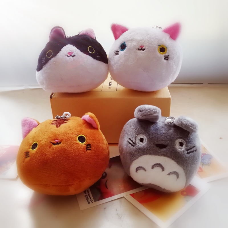 可爱创意毛绒小猫头龙猫头挂件带珠链卖萌女宝宝挂饰在类目 玩具/童车/益智/积木/模型, 毛绒布艺类玩具中 - 来自Buy2taobao.com提供专业的淘宝代购服务