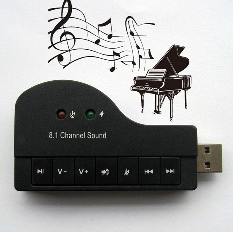 钢琴虚拟外置 usb 8.1声卡 K歌听歌录歌 免驱动 电脑台式机笔记本在类目 电脑硬件/显示器/电脑周边, 声卡中 - 来自Buy2taobao.com提供专业的淘宝代购服务