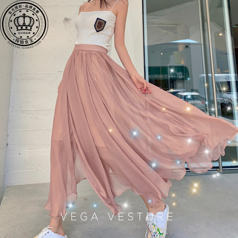vega vesture粉闪半裙2019夏季新款有内衬不规则气质时尚半身裙女在类目 女装/女士精品, 半身裙中 - 来自Buy2taobao.com提供专业的淘宝代购服务