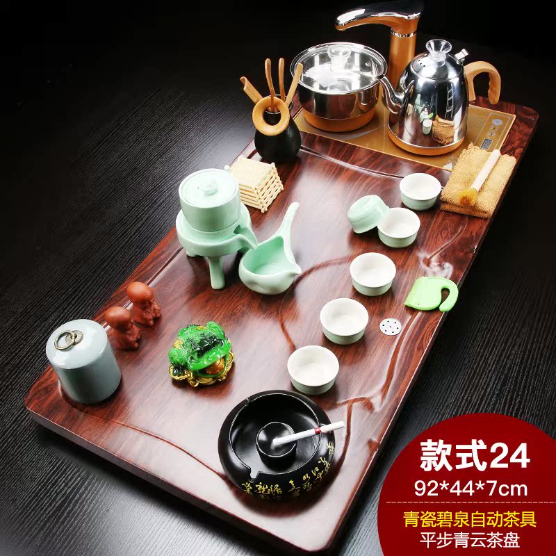 牛仁紫砂功夫茶具套裝家用簡約全自動電磁爐實木茶盤茶壺茶杯整套在類目 餐飲具, 茶具, 整套茶具中 - 來自Buy2taobao.com提供專業的淘寶代購服務