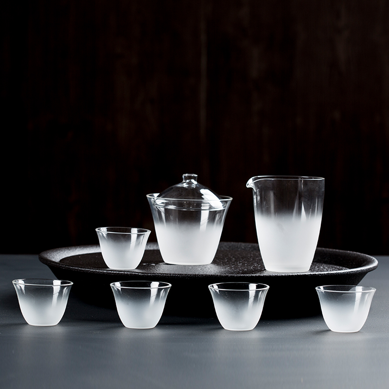 Japanese Clouds Heat Glass lid Bowl set teacup Justice cup transparent Scrub black tea tea set suit householdin the Tableware , Tea set , Kung Fu Tea category - from Buy2taobao.com to provide professional Taobao agent buy service