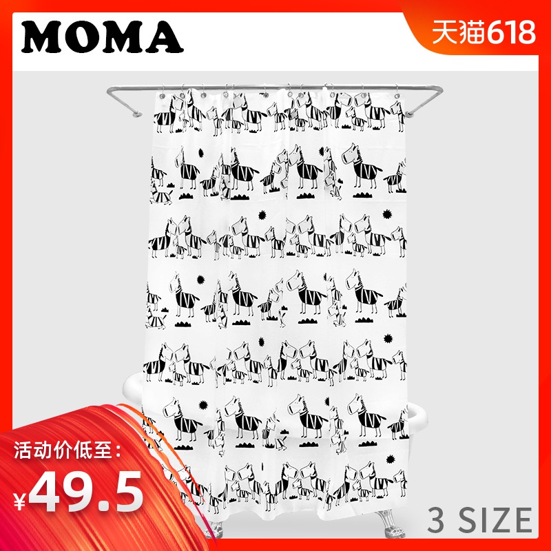 默玛PEVA浴帘防水加厚防霉卫生间浴帘浴帘布儿童黑白卡通斑马|msdalam kategori keluarga/Alat Pembersihan peribadi, perkakas kebersihan/aksesori bilik mandi, Langsir pancuran - dari Buy2taobao.com untuk memberikan perkhidmatan ejen Taobao profesional membeli