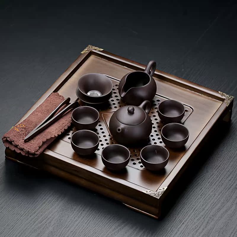 四方实木储水茶盘功夫茶具紫砂陶瓷白瓷茶具套装家用简约茶具整套在类目 餐饮具, 茶具, 整套茶具中 - 来自Buy2taobao.com提供专业的淘宝代购服务