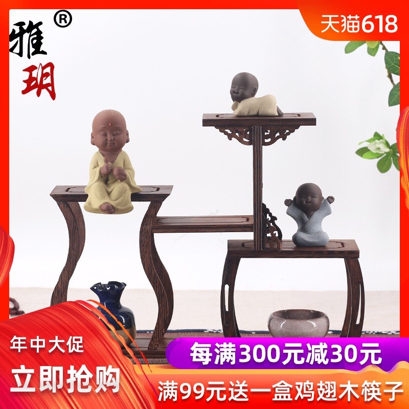 茶壶架子小博古架实木红木紫砂壶古董置物陈列架展示仿古鸡翅木小|msdalam kategori pinggan mangkuk, set teh, Majlis teh/dengan sifar - dari Buy2taobao.com untuk memberikan perkhidmatan ejen Taobao profesional membeli