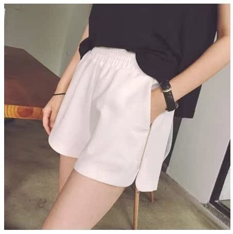 新宽版显动短裤女夏季黑高腰百搭学生休闲热裤在类目 女装/女士精品, 裤子, 休闲裤中 - 来自Buy2taobao.com提供专业的淘宝代购服务