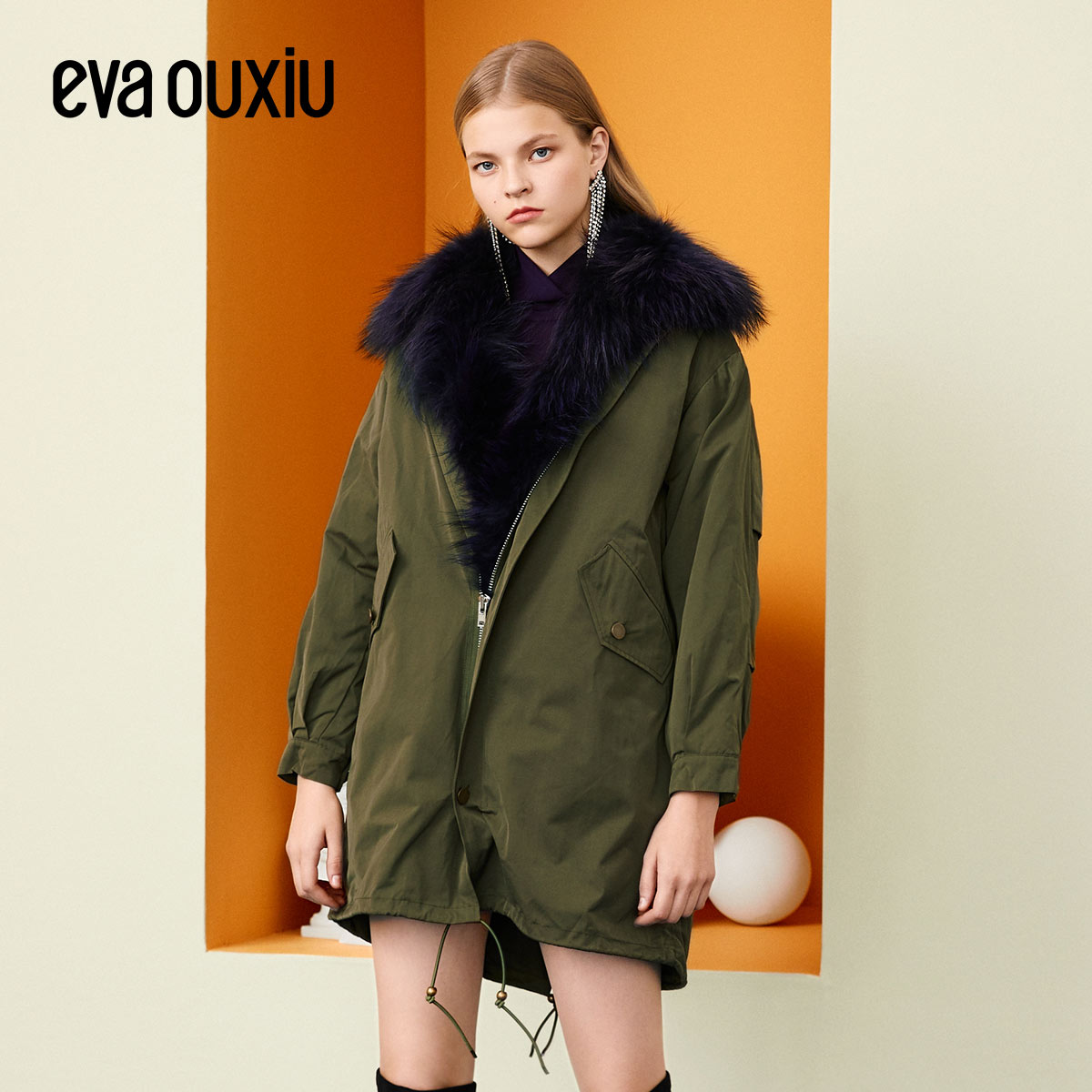 Iraq, China and Europe show 2018 winter Women's wear new pattern Luxurious Faction overcome Embroidery Drawstring Raccoon fur collar leather and fur coatin the Women's clothing/Boutique , Fur category - from Buy2taobao.com to provide professional Taobao agent buy service