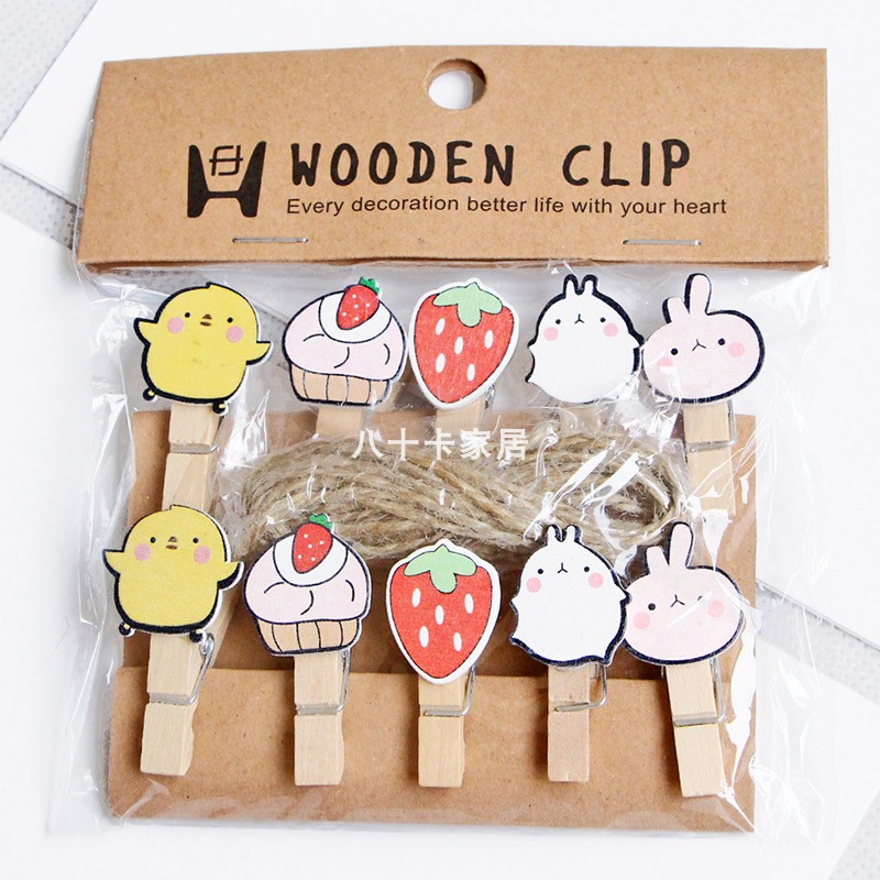 chick Wooden clip Strawberry Cake lovely Cartoon Polaroid Photo folder Net Red Maid room decorate Clamp Hemp ropein the Electronic Dictionary/Electronic paper book/Stationery , Shelves/Display items , Memo Clip/Photo Folder category - from Buy2taobao.com to provide professional Taobao agent buy service