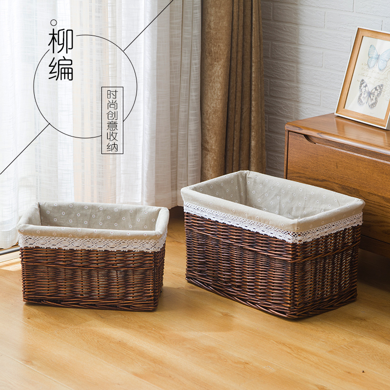 藤编草编 柳编收纳筐藤编 大号玩具零食收纳箱 柳编田园脏 无盖在类目 收纳整理, 家庭收纳用具, 储物箱, 收纳箱中 - 来自Buy2taobao.com提供专业的淘宝代购服务