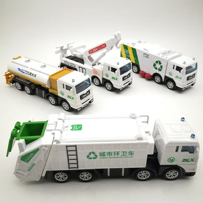 德立信消防车儿童玩具男孩军事车耐摔工程车导弹车模型城市环卫车