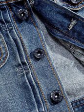 детская куртка baby gap条纹卷边袖口牛仔夹克|婴儿299151|原价299元 000299151