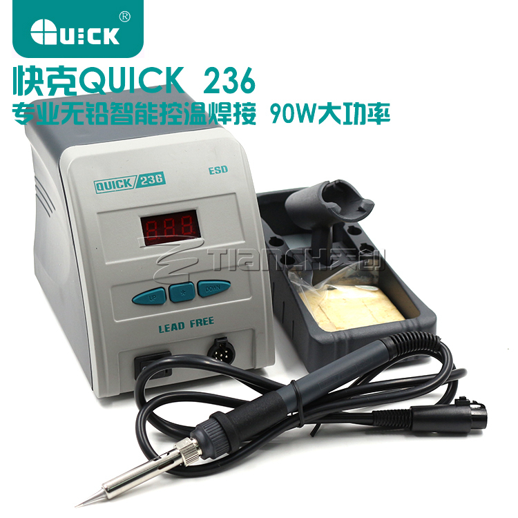 原装QUICK快克236数显焊台 电烙铁236无铅90W高频焊台进口发热芯|ruв категории оборудование/инструменты, ручной инструмент, инструменты электронной электрик, электрический паяльник - от Buy2taobao.com для оказания профессиональной услуги покупки агента Taobao
