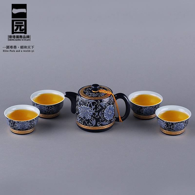香港一园新品 春图陶瓷茶具组合 一壶四杯茶组四人组合|ruв категории посуда, чайный сервиз, набор чайный сервиз - от Buy2taobao.com для оказания профессиональной услуги покупки агента Taobao