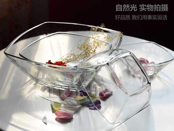 Imported Glass bowl transparent Tempered Microwave Bowl tableware suit Salad bowl Dessert square Steamed Rice Soup bowlin the Tableware , Tableware , Bowl category - from Buy2taobao.com to provide professional Taobao agent buy service
