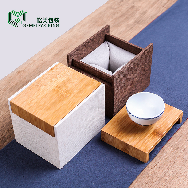 格美茶杯锦盒竹盖高档陶瓷礼品盒高端瓷器包装盒建盏盒子茶具礼盒在类目 办公设备/耗材/相关服务, 包装设备/标牌及耗材, 礼品盒中 - 来自Buy2taobao.com提供专业的淘宝代购服务