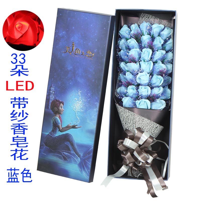 originality simulation rose Soap Bouquet of flowers 33 Gift box Valentine's Day Send his wife Korean Edition birthday giftin the Festive supplies/Gift , Other Festival Gifts category - from Buy2taobao.com to provide professional Taobao agent buy service