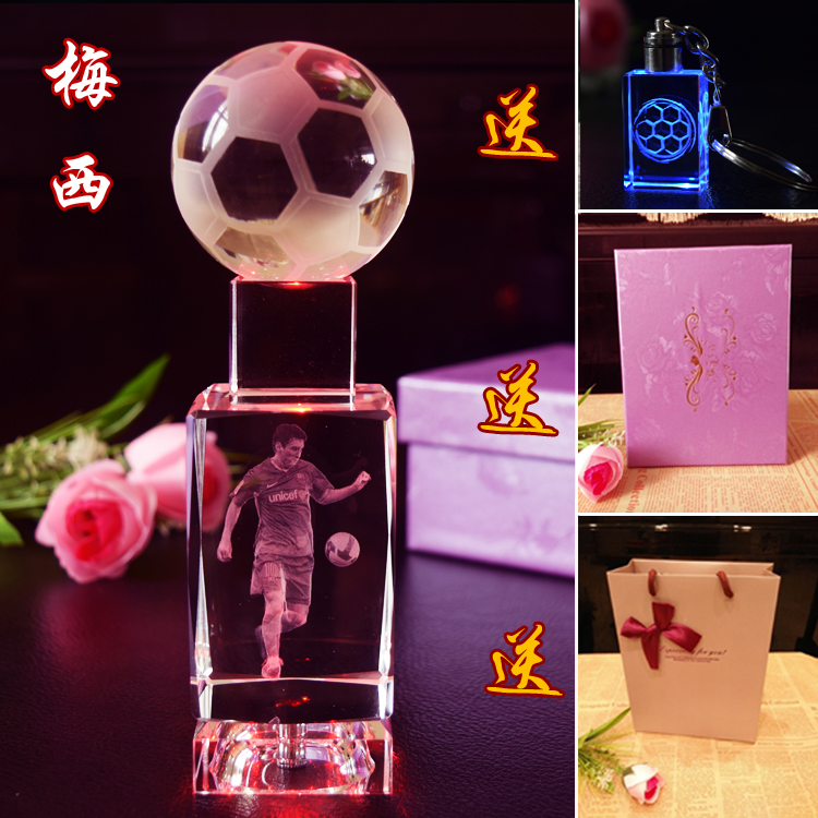 C罗梅西拉莫斯手办公仔周边创意水晶生日礼物模型摆件足球纪念品在类目 运动/瑜伽/健身/球迷用品, 足球, 球迷用品中 - 来自Buy2taobao.com提供专业的淘宝代购服务