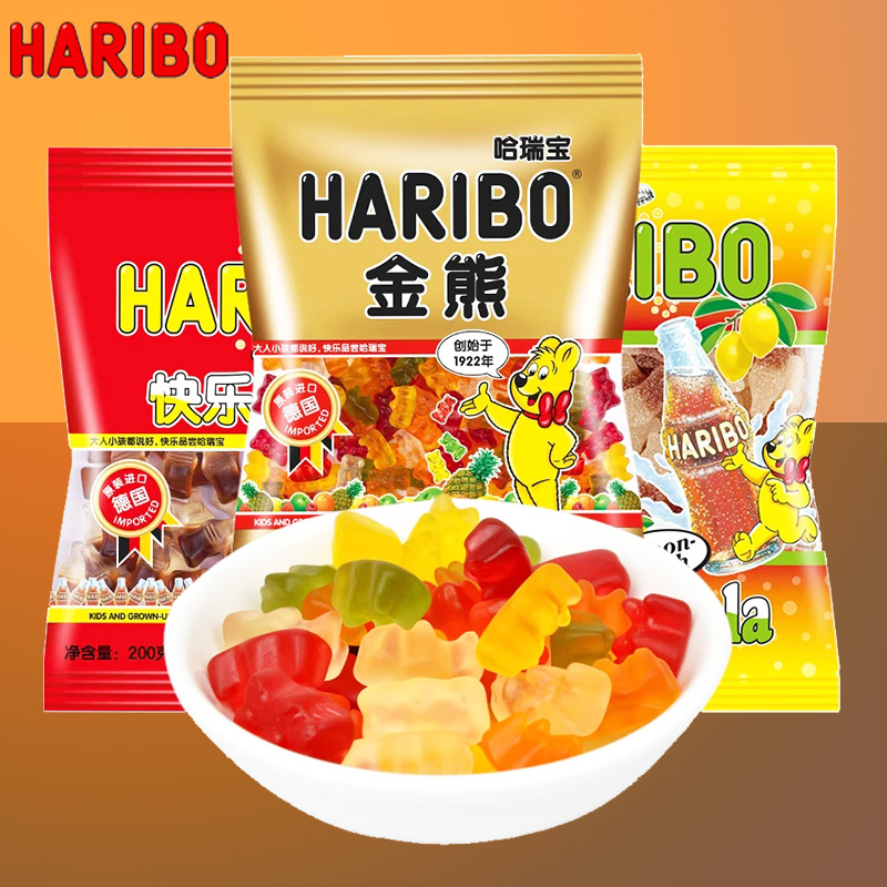 Harry Po HARIBO Coke Golden Bear blend fruit Soft sweets 200g*3 bag Germany Imported Little Bear QQ Sugarin the Snacks/Nuts/Specialty , Sweets and snacks/Jelly/Pudding , Candy category - from Buy2taobao.com to provide professional Taobao agent buy service