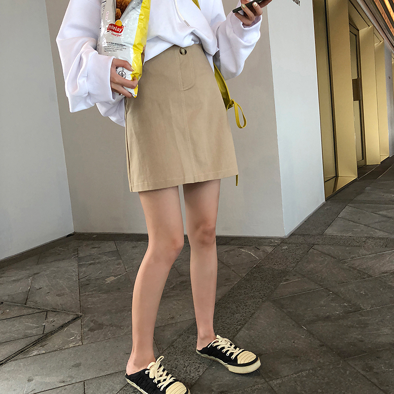 ins超火的裙子复古裙高腰a字半身裙女春工装包臀裙显瘦一步短裙在类目 女装/女士精品, 半身裙中 - 来自Buy2taobao.com提供专业的淘宝代购服务