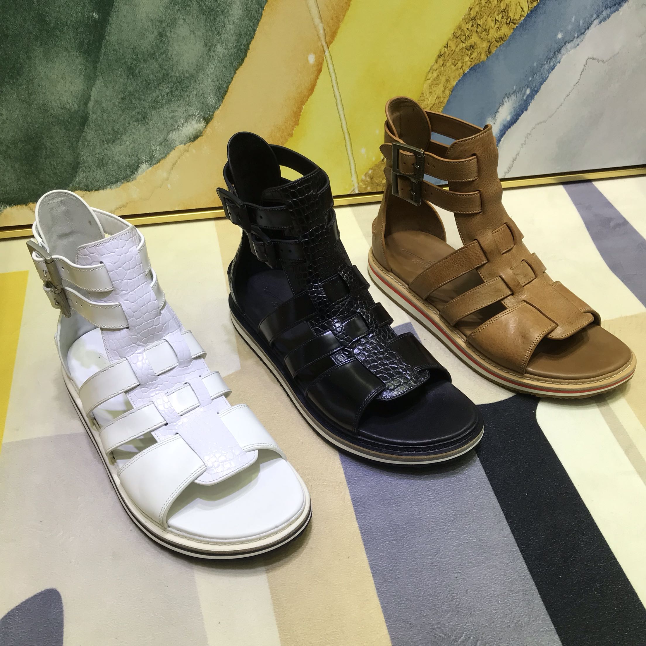 jkjy by stella Spring and summer Leather surface fashion Trend man Beach shoes Sandals jkp112157in the Men's Shoes, Sandals category - from Buy2taobao.com to provide professional Taobao agent buy service