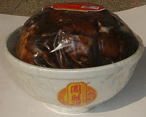 陕西特产 大荔周胜旗带把肘子 肥而不腻pk东坡猪肉 老碗装900克|ruв категории закуски/орехи/специальность, вяленое мясо/свинину, говядину/мясное закуски, свинина - от Buy2taobao.com для оказания профессиональной услуги покупки агента Taobao