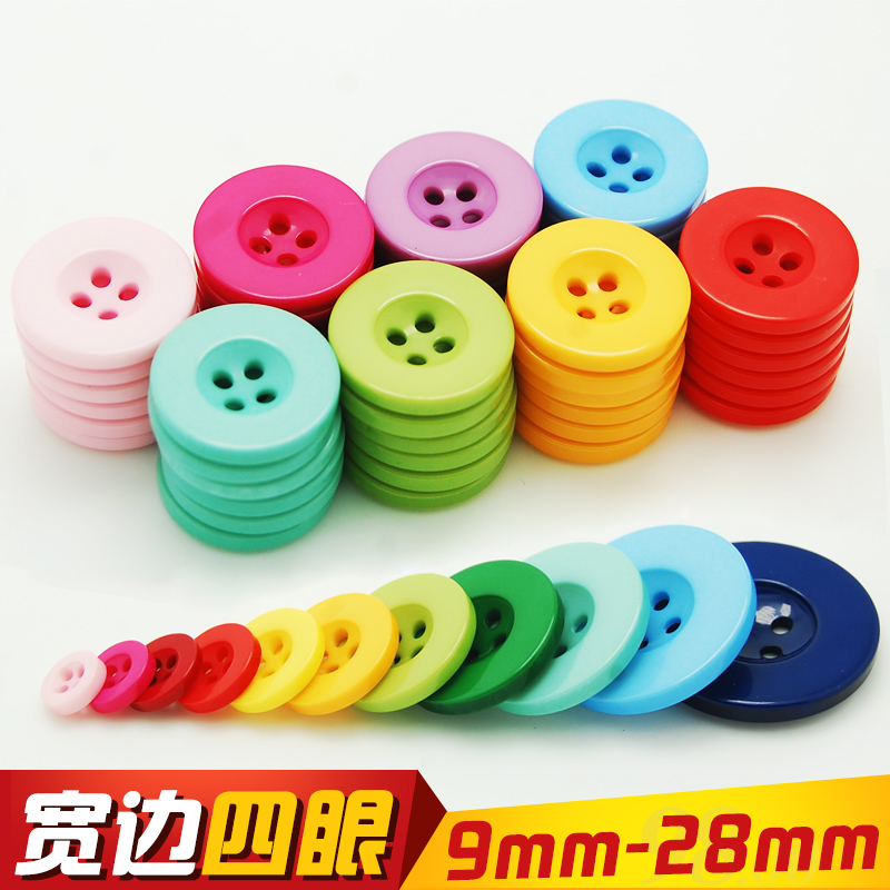 幼儿园手工DIY纽扣扣子彩色树脂宽边四眼儿童钮扣衬衫衬衣扣子|msdalam kategori rumah Fabrik, bahan-bahan jahitan DIY, alat dan produk siap, Aksesori jahit DIY/aksesori/aksesori, Button - dari Buy2taobao.com untuk memberikan perkhidmatan ejen Taobao profesional membeli