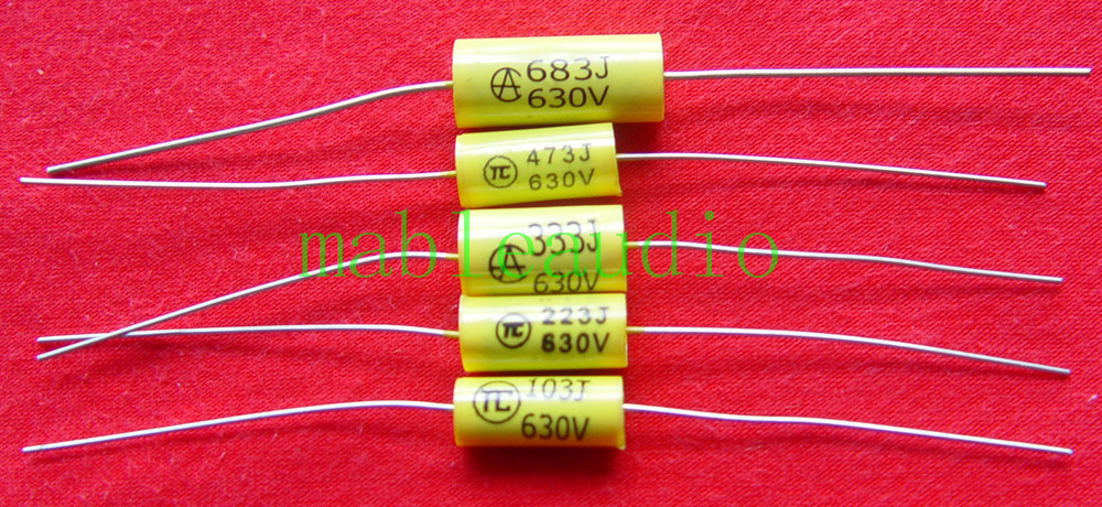 Export-oriented High-quality yellow Peg Film Capacitor 630V103 223 333 473 683in the Audio appliances , Video Appliance Parts , hifi Audio Accessories , Capacitance category - from Buy2taobao.com to provide professional Taobao agent buy service