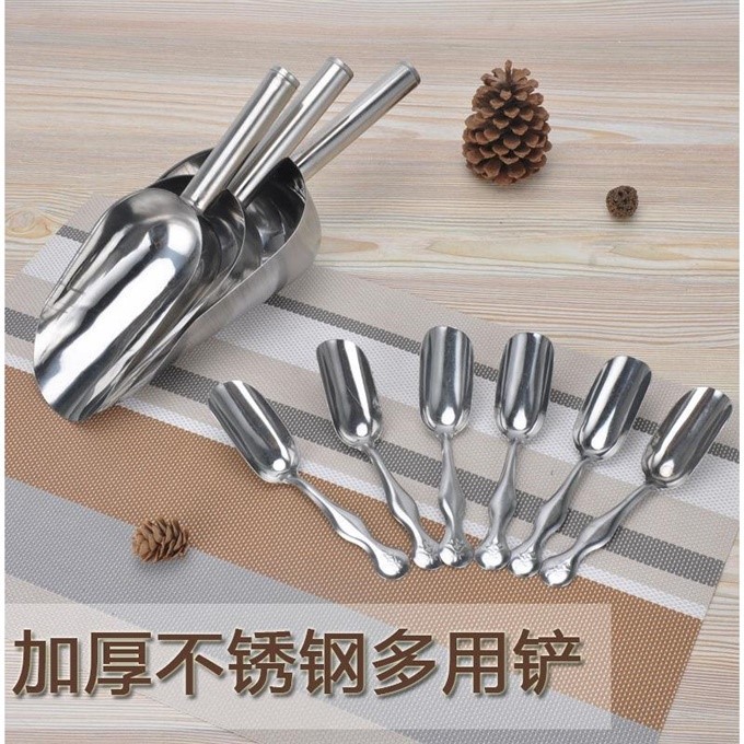 加厚茶勺干果铲五谷杂粮铲面粉铲米铲冰铲不锈钢多用铲子粮食铲在类目 餐饮具, 茶具, 茶匙中 - 来自Buy2taobao.com提供专业的淘宝代购服务