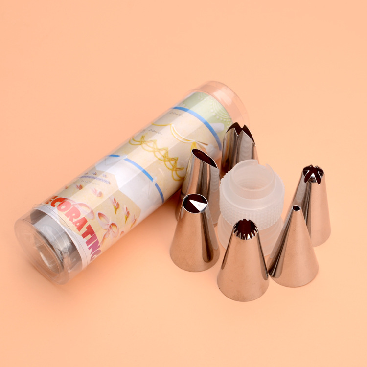 Trumpet 6 Decorating mouth suit Stainless steel cream Cookies Decorative nozzle 6 Different patternin the Kitchen/Cooking utensils , Barbecue/Bakeware , Baking DIY Appliance , Decorating mouth/Decorating gun/Decorating Bag category - from Buy2taobao.com to provide professional Taobao agent buy service
