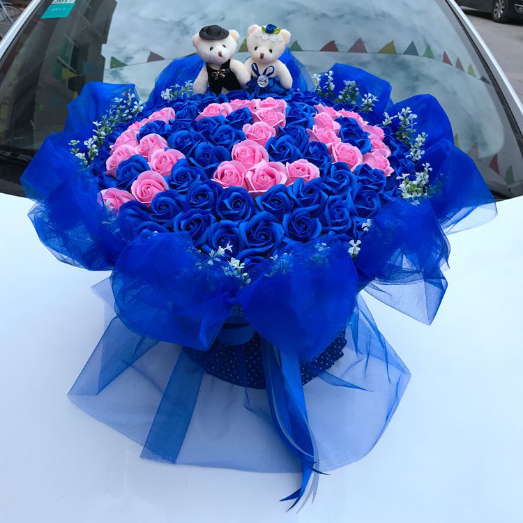 Valentines Day 99 Soap rose Bouquet of flowers bride marry Hand tied bouquet Wedding celebration 520 A birthday presentin the Flower delivery/Flowers simulation/Plants gardening , Wedding flower arrangement , Other category - from Buy2taobao.com to provide professional Taobao agent buy service