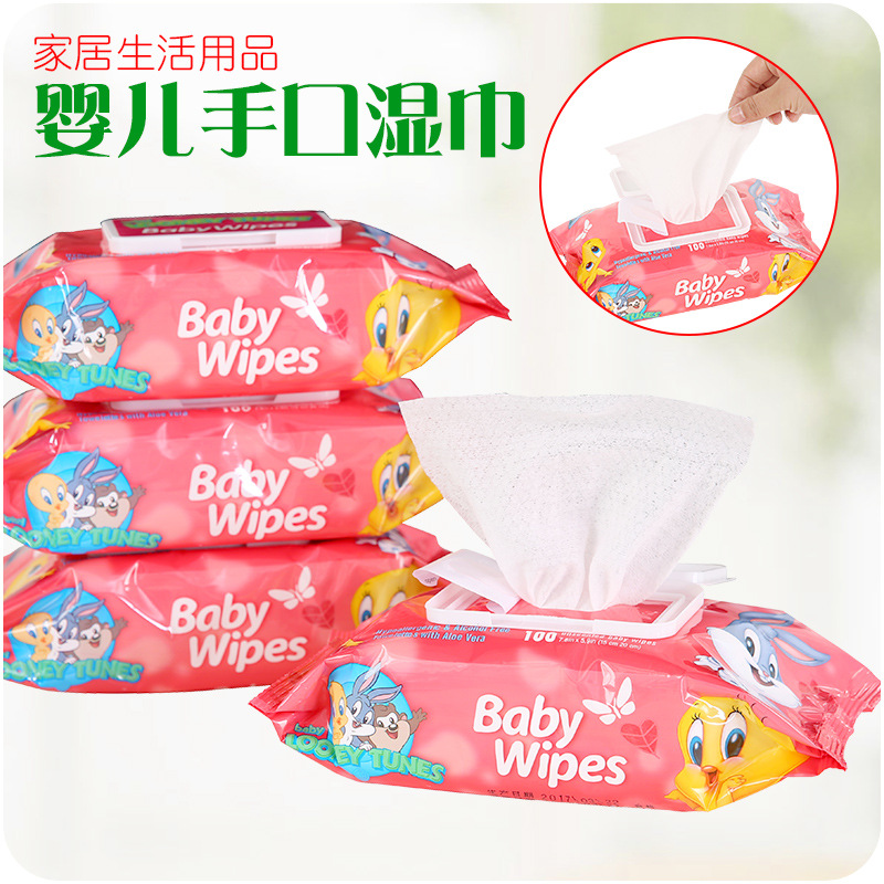 婴儿手口湿巾100抽B482 带盖新生宝宝湿纸巾家居生活日用品在类目 居家日用, 防护用品, 其它劳保用品中 - 来自Buy2taobao.com提供专业的淘宝代购服务