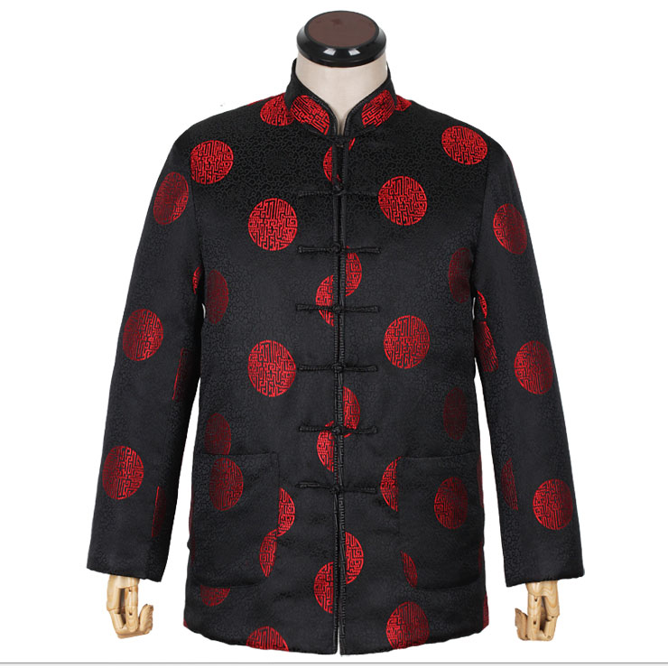 Middle and old age Tang costume Men's coat Birthday birthday gules dad Chinese style Jubilation the elderly Tang costume winter spring and autumnin the Men's clothing, National costume category - from Buy2taobao.com to provide professional Taobao agent buy service