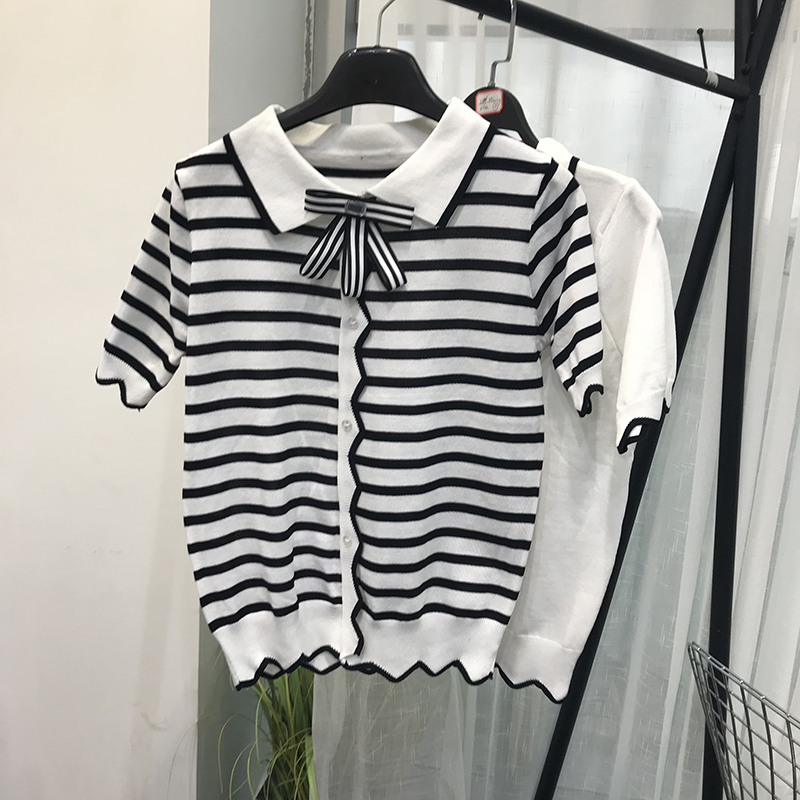 【16077】娃娃领针织衫(送蝴蝶结扣针)|msdalam kategori Butik wanita / wanita, sweater - dari Buy2taobao.com untuk memberikan perkhidmatan ejen Taobao profesional membeli